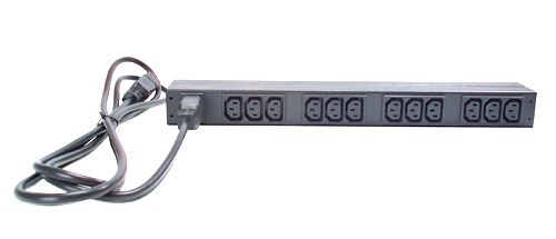 APC Rack PDU, Basic, 1U, 16A, 208&230V, (12)C13, IEC-320 C20 2.5m