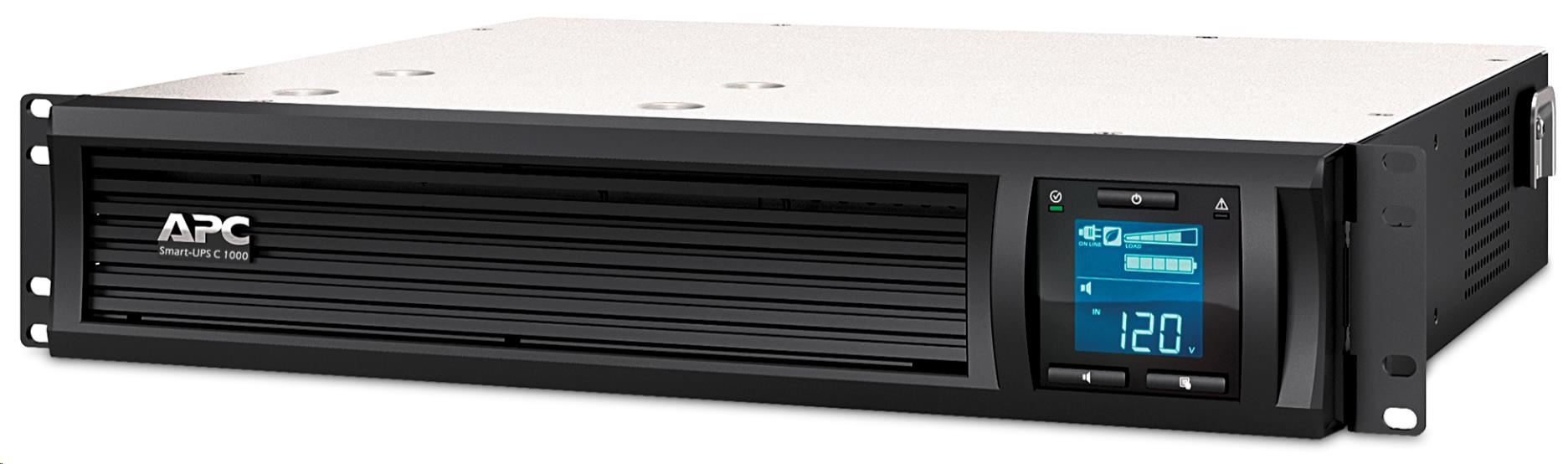 APC Smart-UPS C 1000VA LCD RM 2U 230V with SmartConnect (600W)