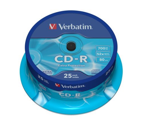 VERBATIM CD-R(25-Pack)Spindle/Extra Protection/DL/52x/700MB