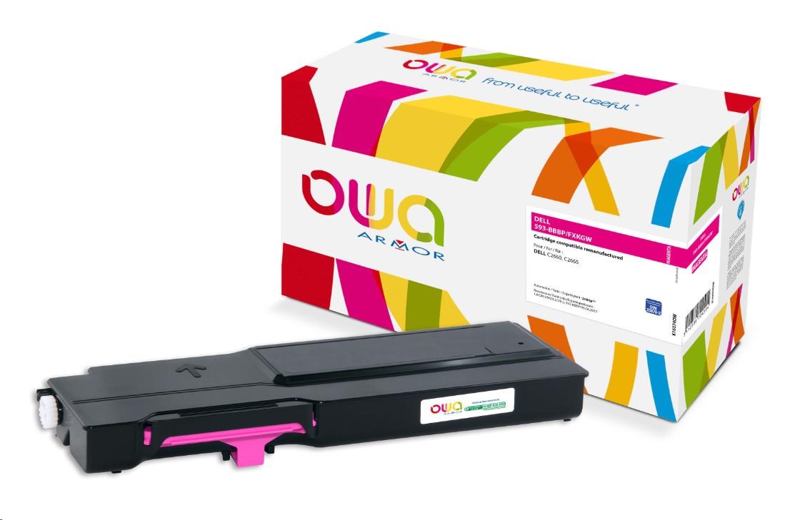 OWA Armor toner pro DELL C2660, C2665, 2000 Stran, 593-BBBP, červená/magenta