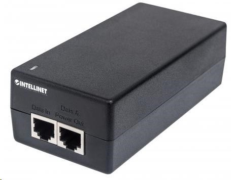 Intellinet Gigabit Ultra PoE+ Injector, 1x 60W port, IEEE 802.3bt, IEEE 802.3at/af