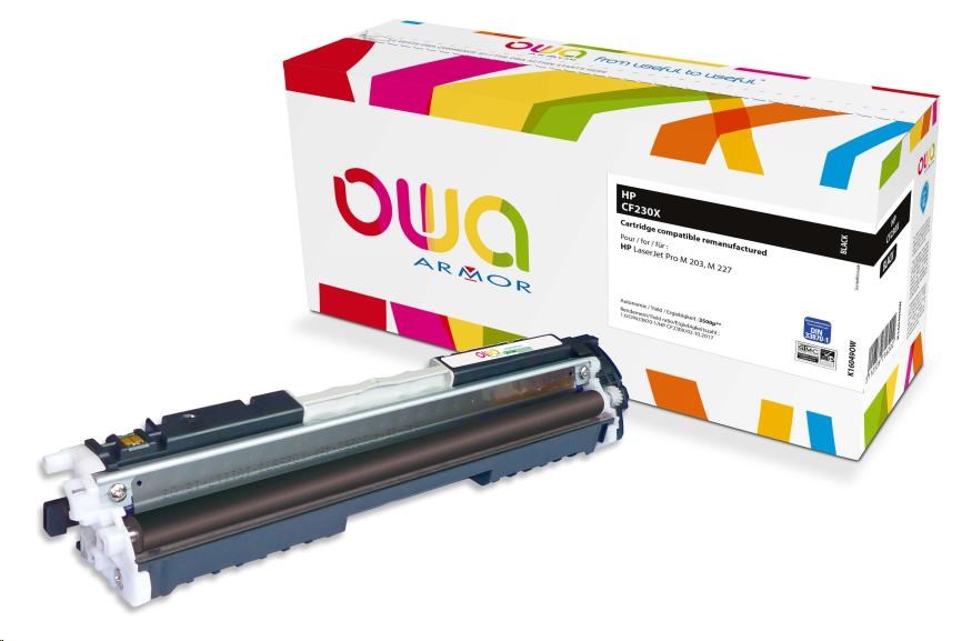OWA Armor toner pro HP LJ Pro M203, M227, 3500 stran, CF230X, černá/black