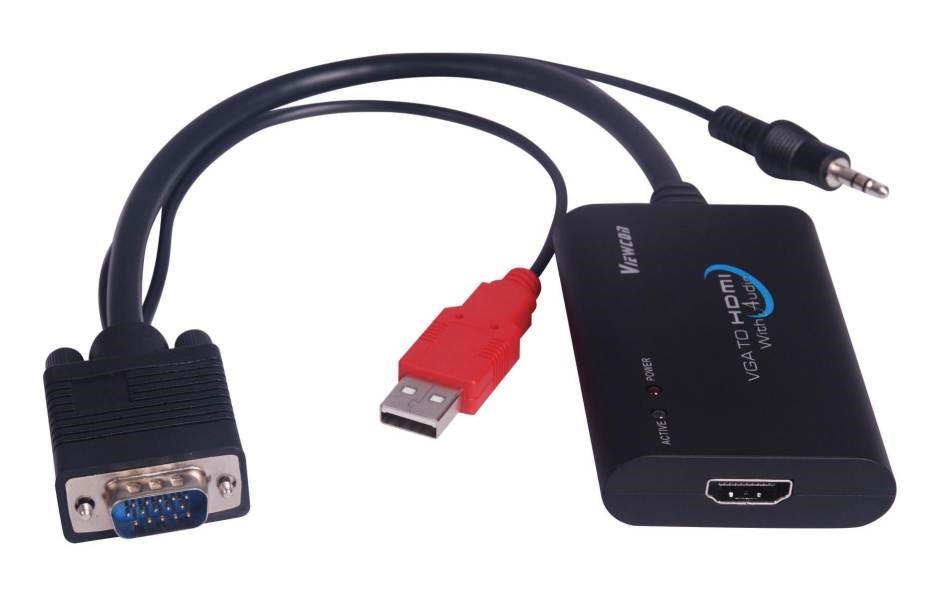 PREMIUMCORD Převodník elektronický VGA+audio na HDMI