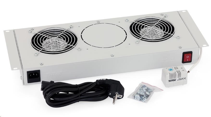 TRITON Ventilační jednotka spodní(horní) pro RBA-A6, RUA-1V-230V/45W termostat, černá