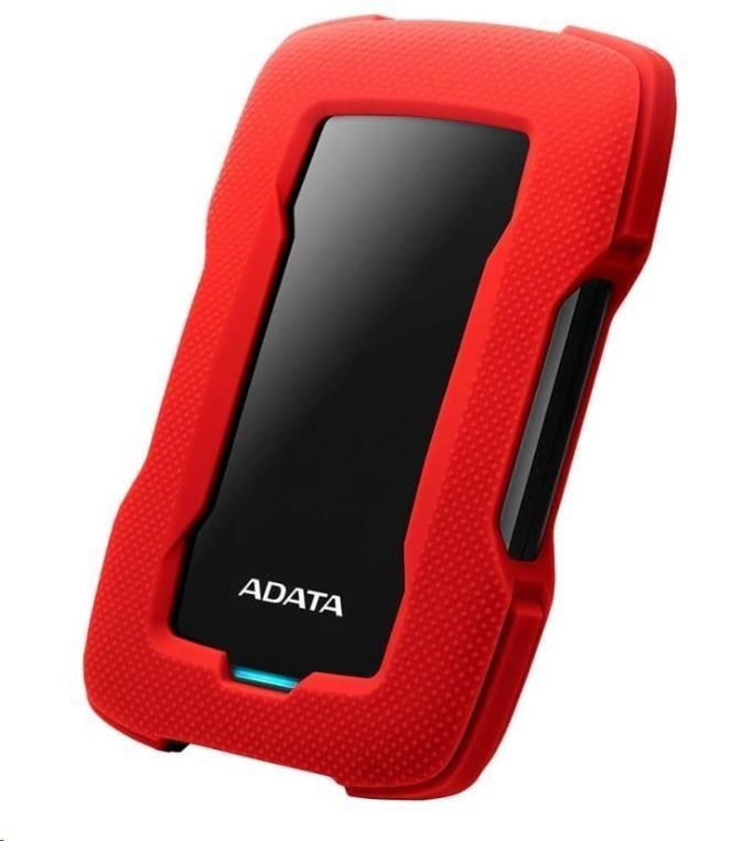 ADATA Externí HDD 2TB 2,5" USB 3.1 HD330, RED COLOR BOX, červený (gumový, nárazu odolný)