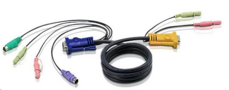 ATEN KVM sdružený kabel k CS-1732,1734, 1754, 1758, PS/2, 3m