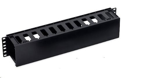 TRITON 19" vyvazovací panel 2U plastový, černá