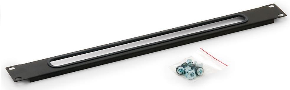 TRITON 19" průchozí panel 1U, šedý