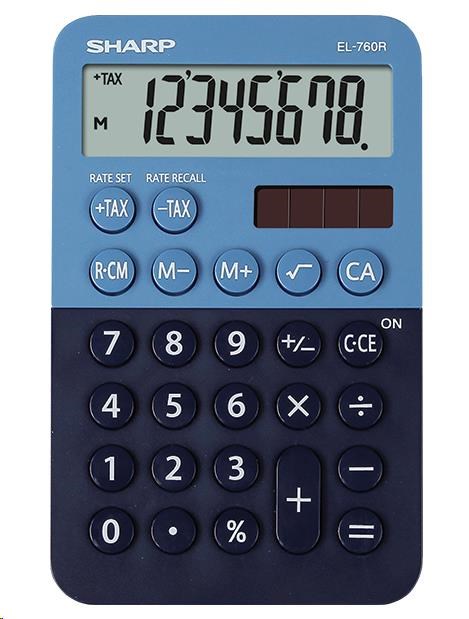 SHARP kalkulačka - EL760RBBL - Stolní kalkulátor