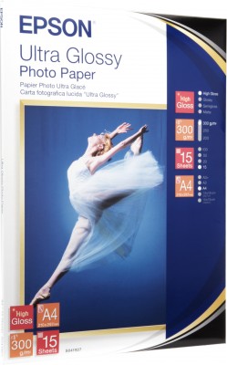 EPSON Paper A4 Ultra Glossy Photo (15 listů), 300g/m2