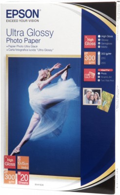 EPSON Paper Ultra Glossy Photo 10x15 (20 listů), 300g/m2