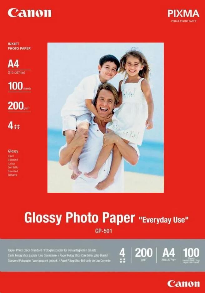Canon fotopapír GP-501 10x15 cm, lesklý 100ks, 200g/m
