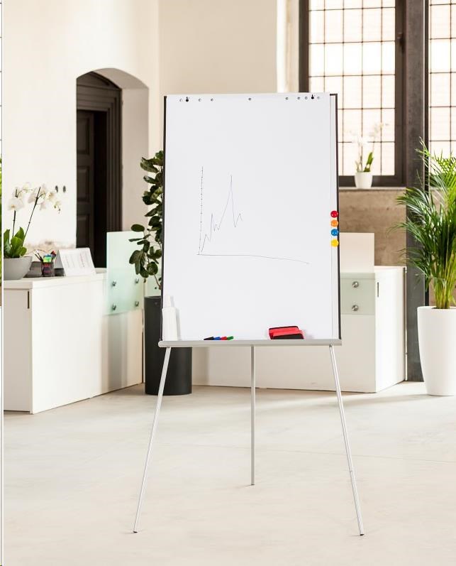Flipchart AVELI STATIC 70x10cm, magnetický povrch