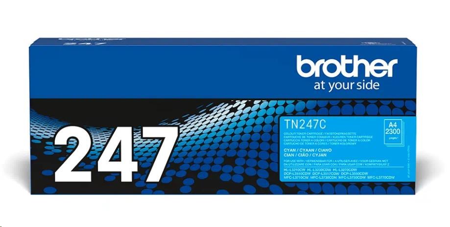 BROTHER Toner TN-247C - PRO HLL3210 HLL3270 DCPL3510 DCPL3550 MFCL3730 MFCL3770 - cca 2300stran