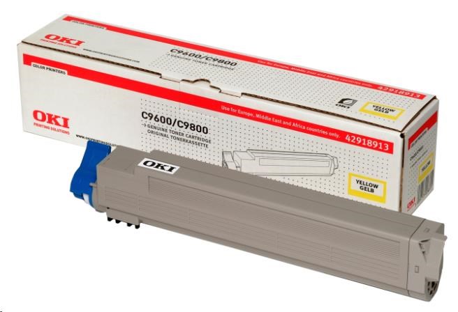 Oki Toner Žlutý do C9600/C9650/C9800/C9850/C9800MFP/C9850MFP (15k)