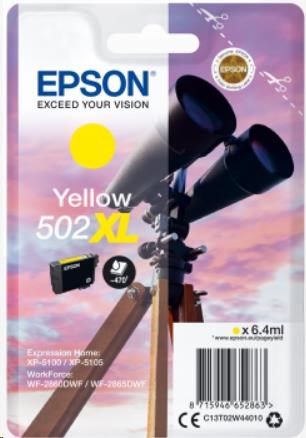 EPSON ink bar Singlepack "Dalekohled" Yellow 502XL Ink