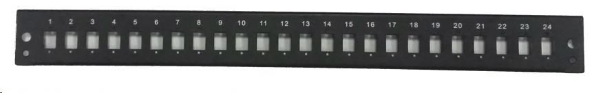 Čelo optické vany 24xSC simplex pro OPVANA1UN-BLACK