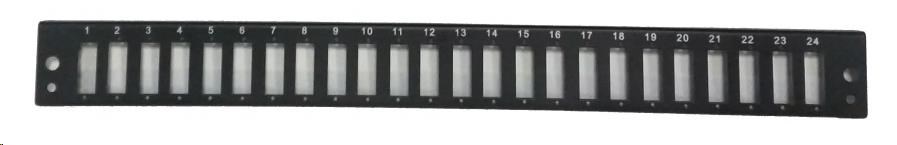 Čelo optické vany 24xSC duplex pro OPVANA1UN-BLACK