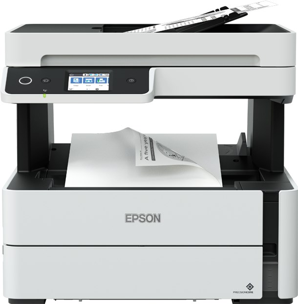 EPSON tiskárna ink EcoTank Mono M3180, 4v1, A4, 39ppm, Ethernet, Wi-Fi, Duplex, LCD, ADF,Záruka 5 let  po registraci
