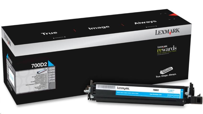Lexmark azurový Developer Unit 700D2 pro C2132, CS31x, CS41x, CS51x, CS31x a CX41x - 40 000 str