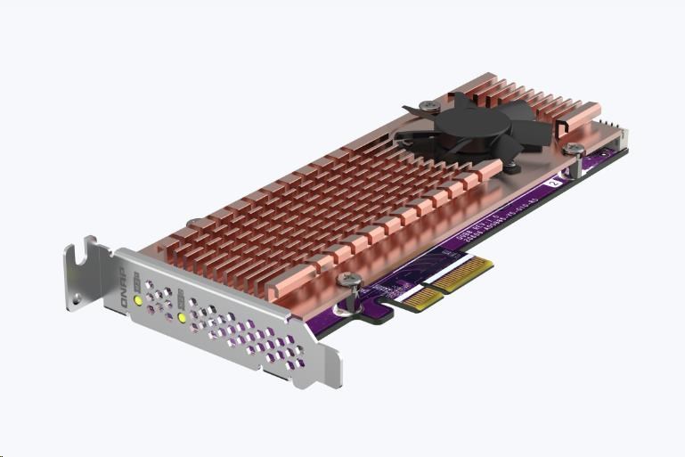 QNAP QM2-2P-244A rozšiřující karta 2xM.2 NVMe 2280/22110 PCIe Gen2x4 pro PC i NAS