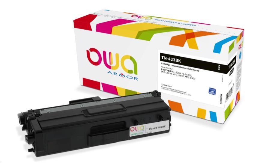 OWA Armor toner pro BROTHER HL-L 8260, 6.500 str., kom. s TN423BK, černá/black