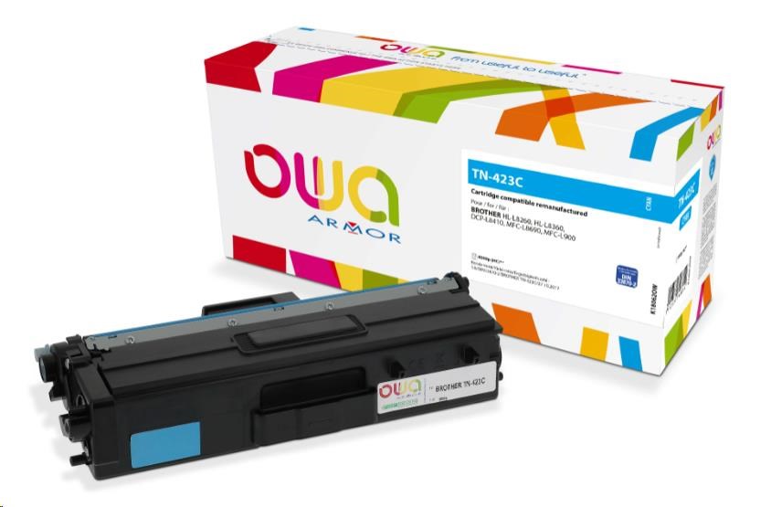 OWA Armor toner pro BROTHER HL-L 8260, 4.000 str., kom. s TN423C modrá/cyan