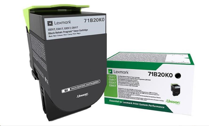 Lexmark toner pro MB2770adhwe black z programu Lexmark Return na 30 000 stran