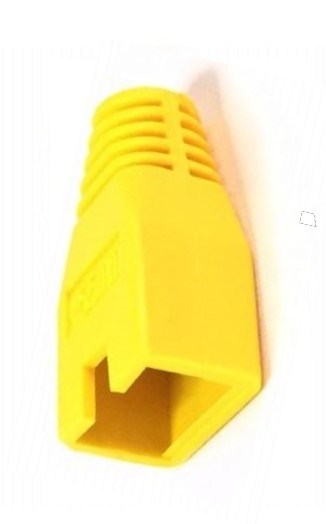 Ochrana pro konektor RJ45, non-snag-proof - žlutá, 100ks
