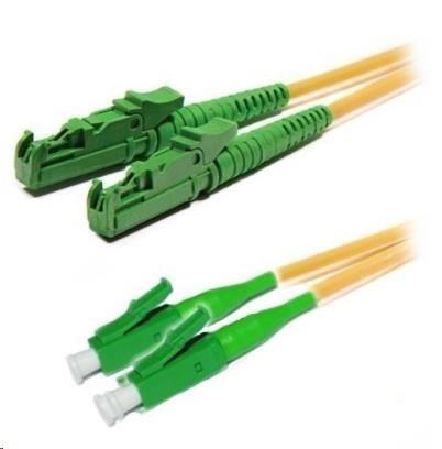 Duplexní patch kabel SM 9/125, OS2, E2000(APC)-LC(APC), LS0H, 2m