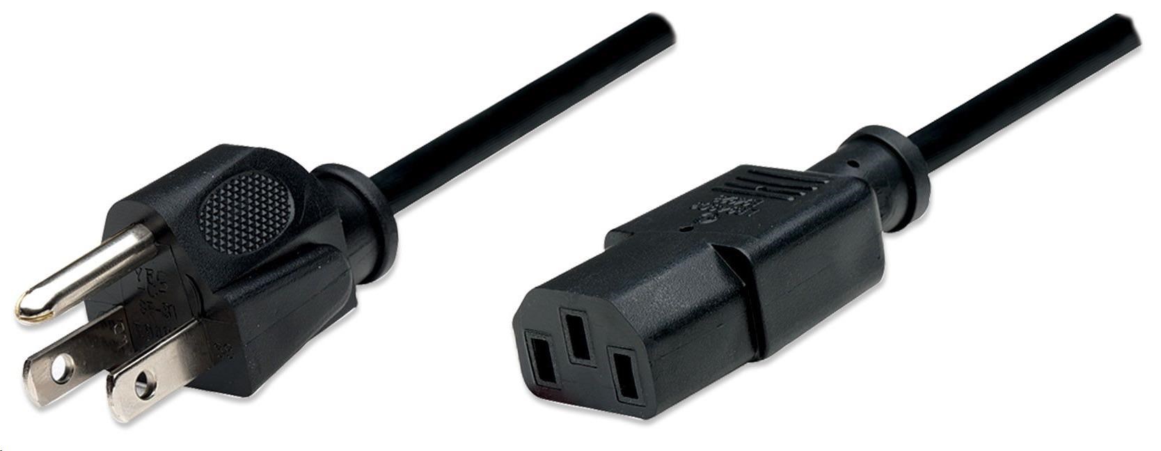 MANHATTAN Napájecí kabel PC na NEMA 5-15 (US), 1,8 m