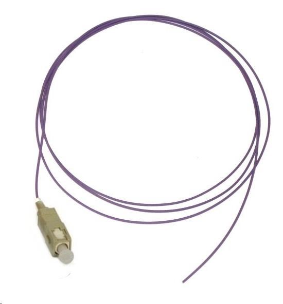 Pigtail MM 50/125, OM4, konektor SC, LS0H, 1m