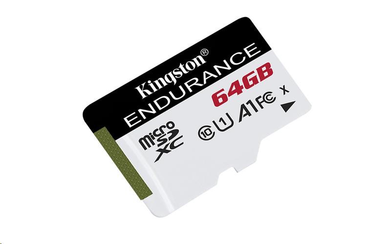 Kingston MicroSDXC karta 64GB microSD XC High Endurance, 95R Class 10 UHS-I U1