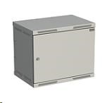 Solarix rozvaděč nástěnný SENSA 9U 400mm, dveře plech, RAL 7035 SENSA-9U-64-21-G