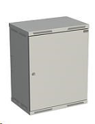 Solarix rozvaděč nástěnný SENSA 15U 400mm, dveře plech, RAL 7035 SENSA-15U-64-21-G