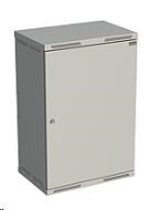 Solarix rozvaděč nástěnný SENSA 18U 400mm, dveře plech, RAL 7035 SENSA-18U-64-21-G