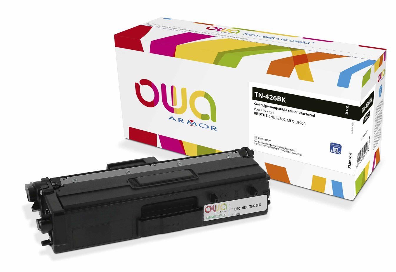 OWA Armor toner pro BROTHER HL-L 8360, 9.000 str., kom. s TN426BK černá/black