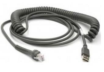 Datalogic Scanning USB kabel, TypA, kroucený, 5m
