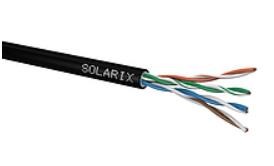 Instalační kabel Solarix venkovní gelový UTP, Cat5E, drát, PE, box 305m SXKD-5E-UTP-PEG