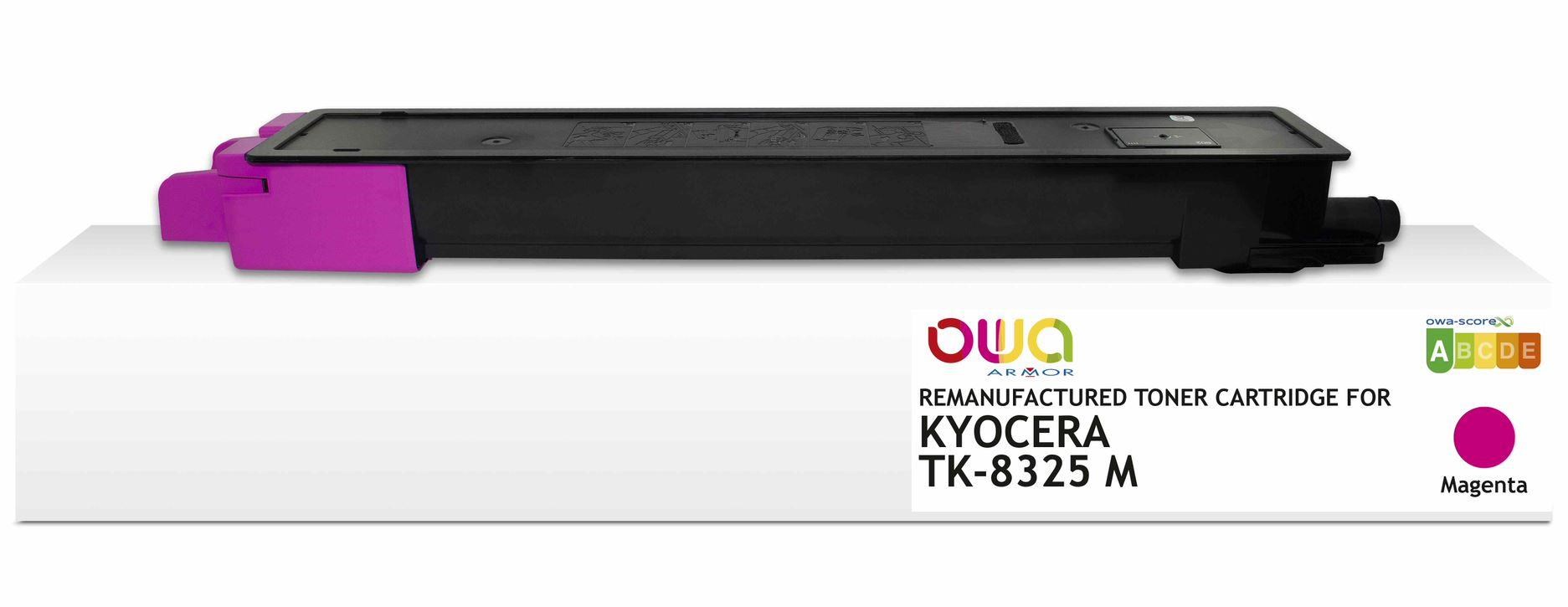 OWA Armor toner pro KYOCERA MITA TASKalfa 2551ci, 12000 stran, TK-8325 M, červená/magenta