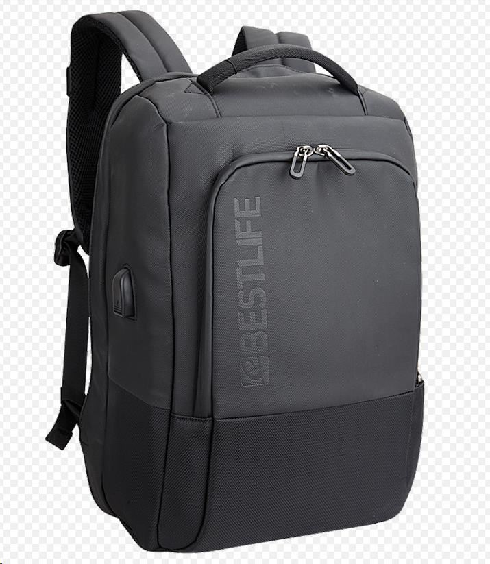 Bestlife batoh na 15.6" notebook, s poistkou proti krádeži a USB konektorem