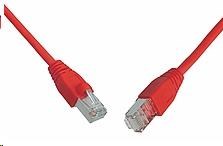Solarix Patch kabel CAT5E SFTP PVC 2m červený snag-proof C5E-315RD-2MB