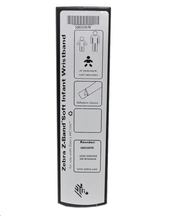 Zebra Z-Band UltraSoft, Paediatric, bílá