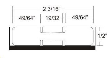 Zebra ZipShip 8000D Jewelry, label roll, synthetic, 56x13mm