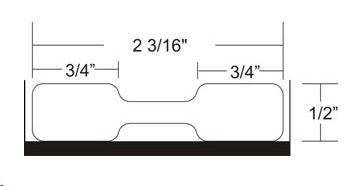 Zebra ZipShip 8000D Jewelry, label roll, synthetic, 56x13mm