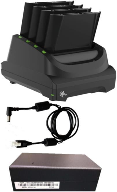 Zebra baterie charging station, 4 slots
