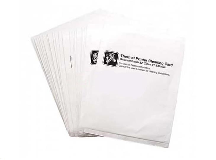 Zebra cleaning cards, 2 cards