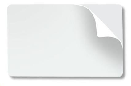 Zebra Plastic cards, adhesive, 500