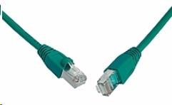 Solarix Patch kabel CAT5E SFTP PVC 7m zelený snag-proof C5E-315GR-7MB