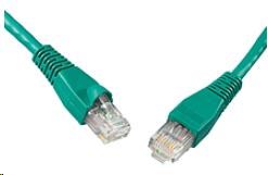 Solarix Patch kabel CAT5E UTP PVC 0,5m zelený snag-proof C5E-114GR-0,5MB